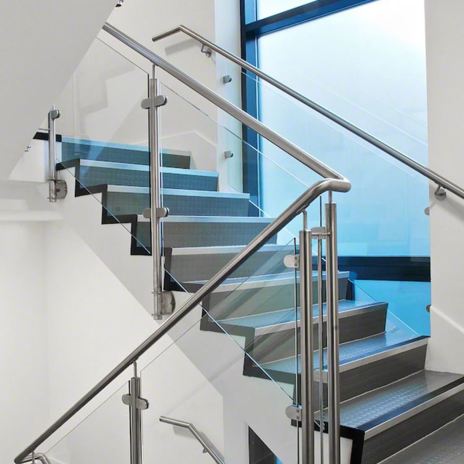Factory Stainless Steel Frameless Spigot Staircase Balcony Handrail Balustrade with CE