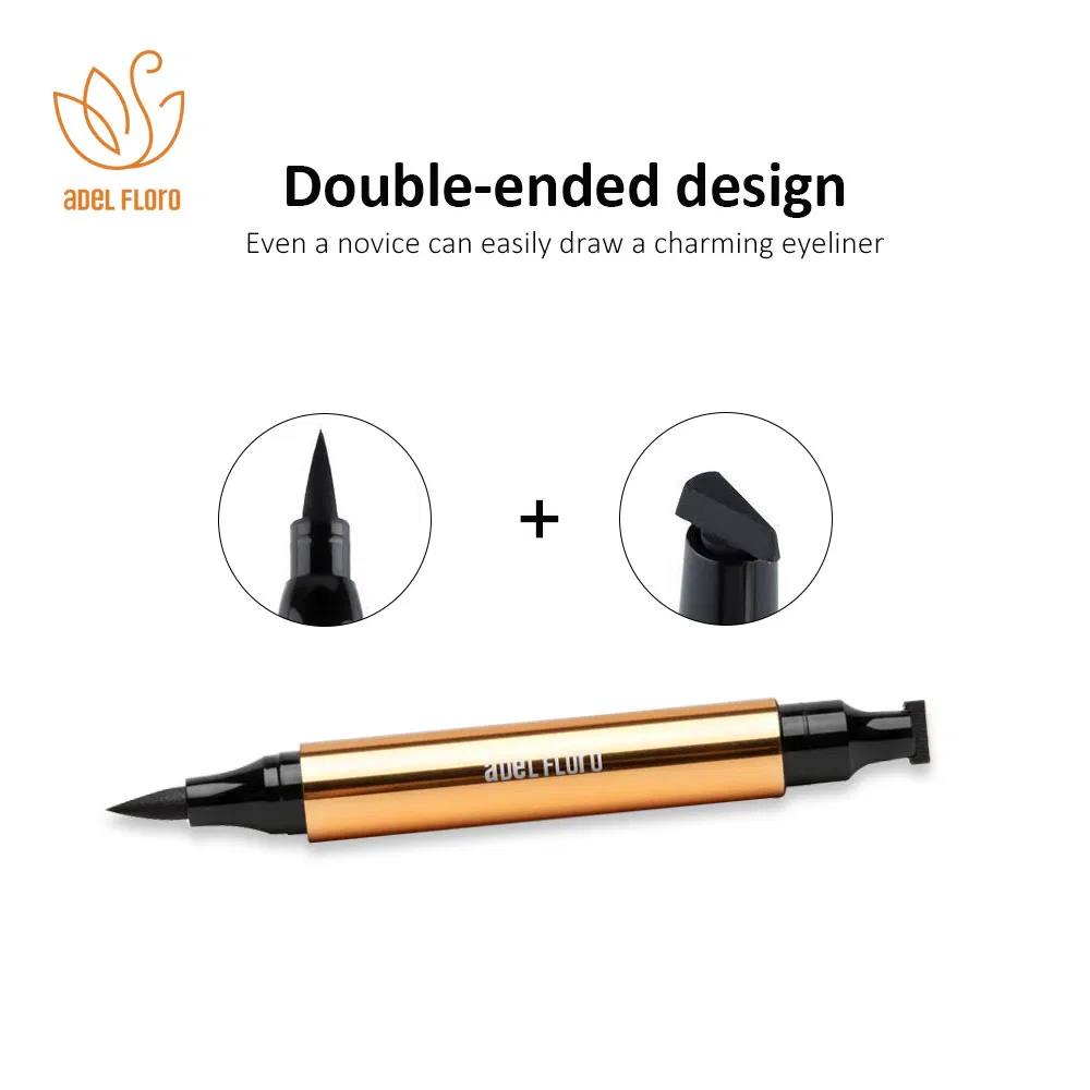Waterproof Smudge Proof 2-in-1 Dual-Head Liquid Eyeliner & Stamp Wholesale Cosmetics OEM