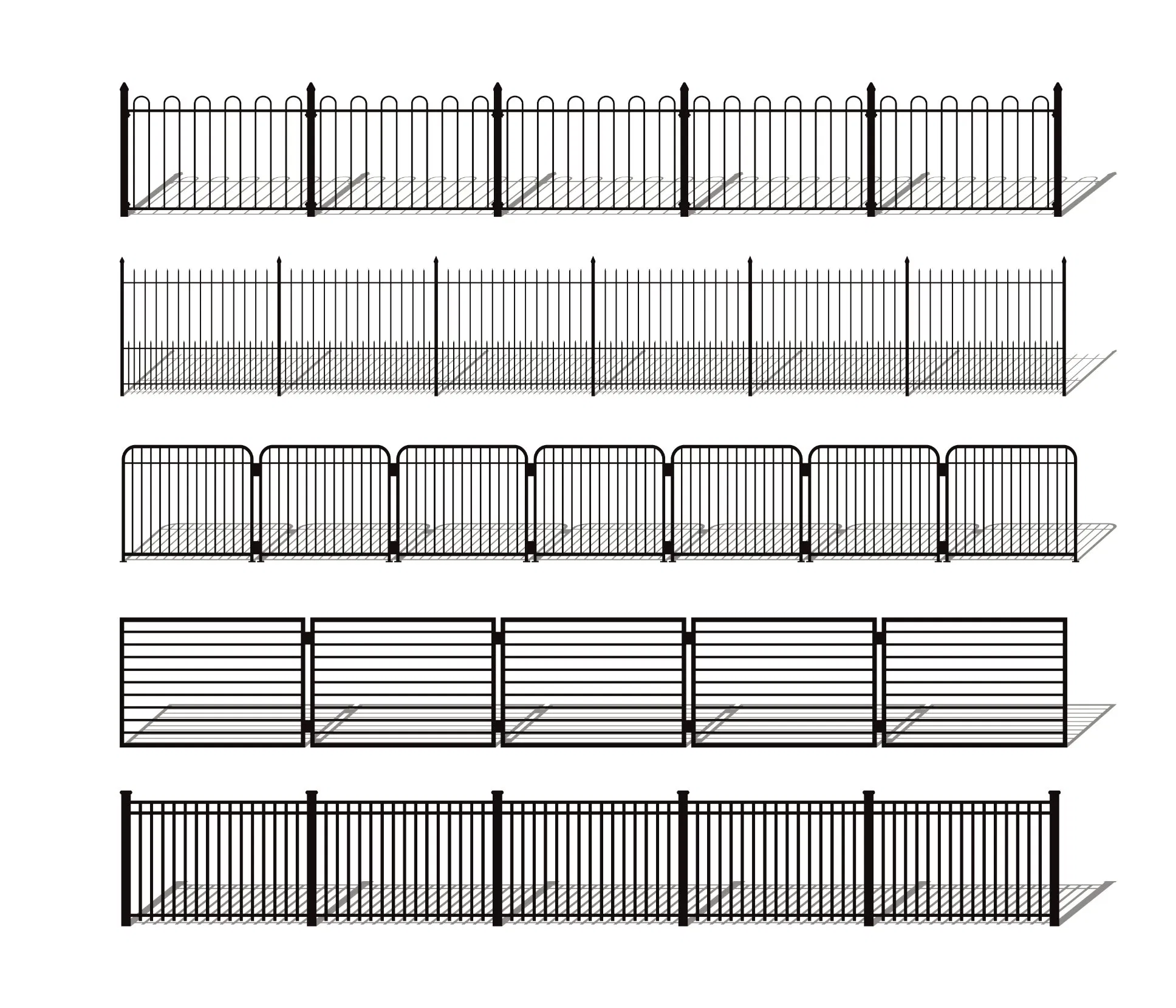 Nova Characteristics Traditional Classic Waterproof and Antiseptic Garden Terrace Can Be Customized with Metal Railing