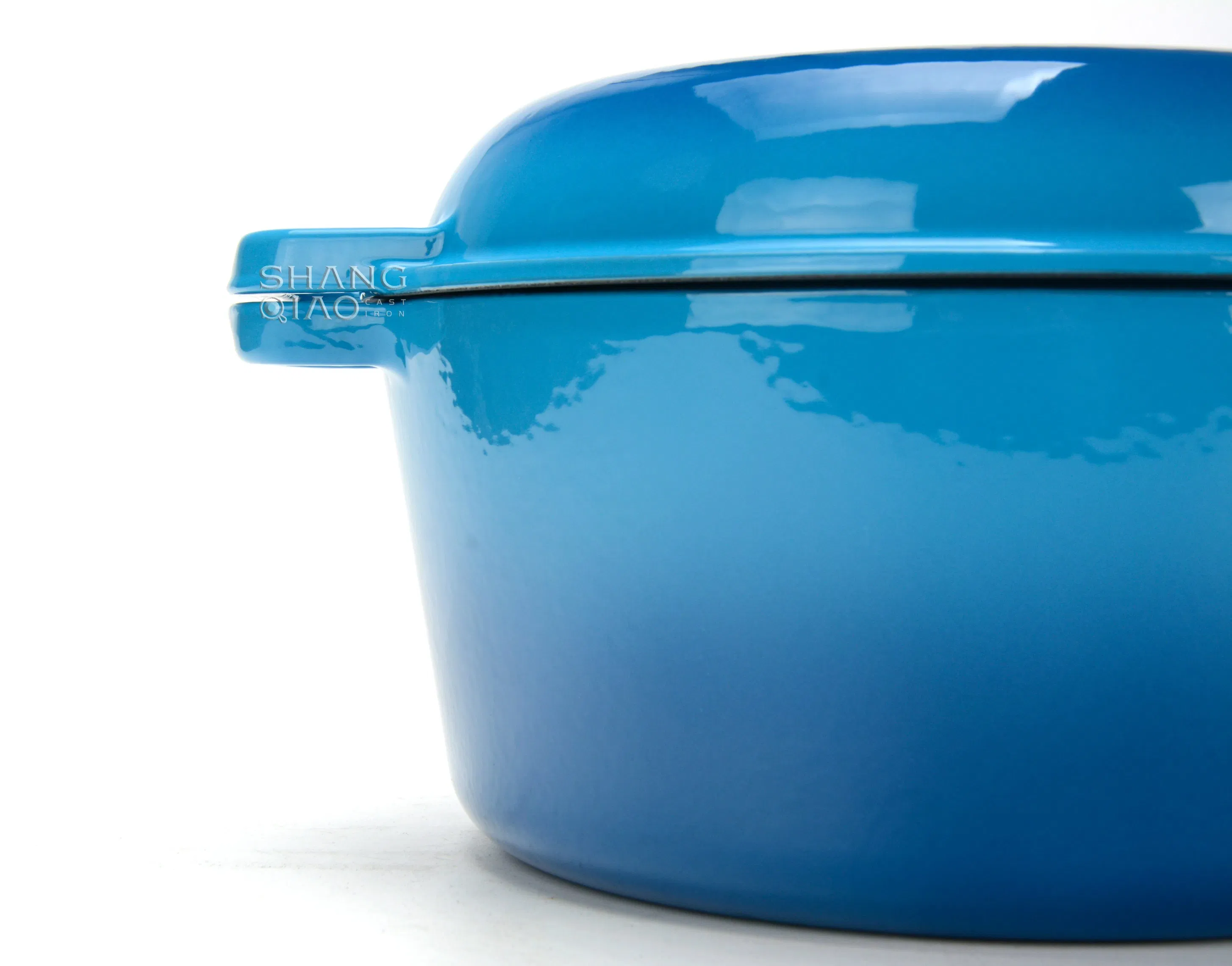 Чугунная эмалированная утятница 26 см