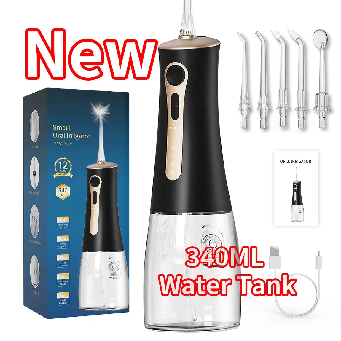 Dental Water Flosser Oral Care Cordless Water Flosser