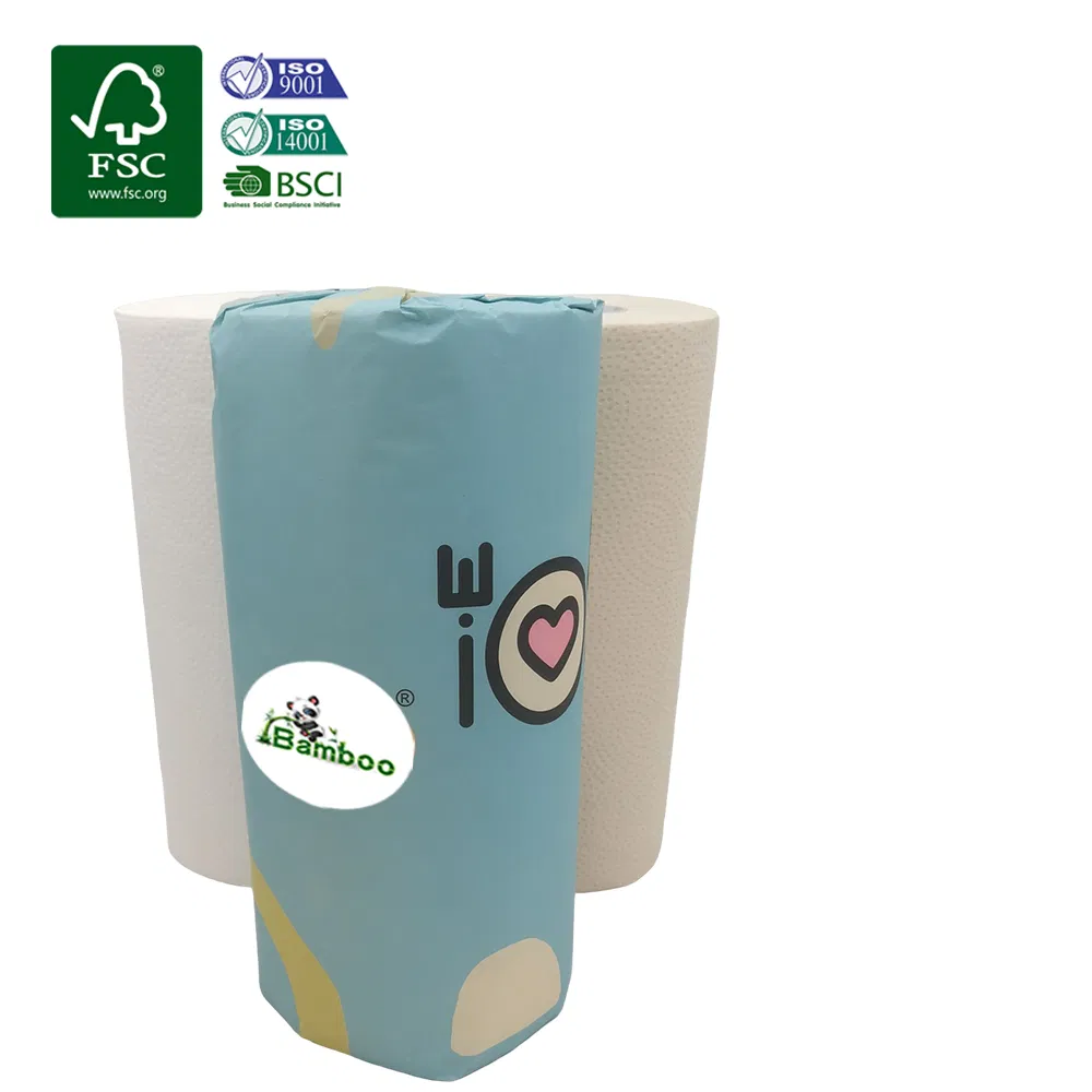 Household 2 Ply Kitchen Cleaning Paper Tissue Towel Kitchen Paper in Rolls