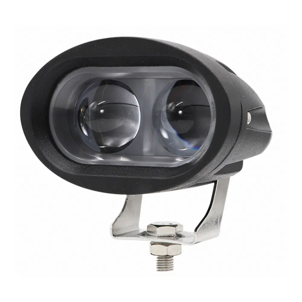 Super Bright 10-80V 20W Dual LED Warning Beacon | Blue Red Zone Safety Light for Warehouse & Forklift