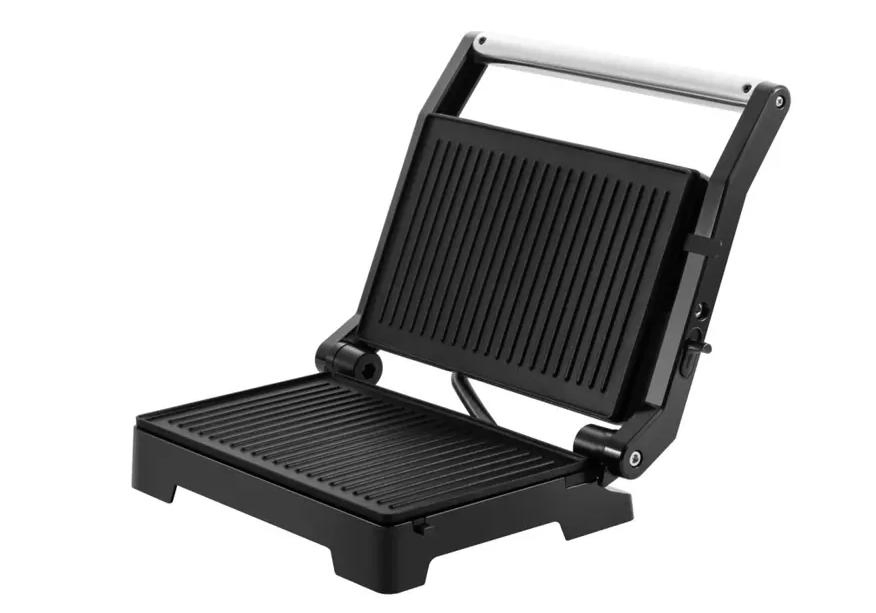 Electric Panini Press Grill Sandwich Maker Open 180 Degrees for Panini Burgers Steak Barbecue on Both Sides Indoor Grill