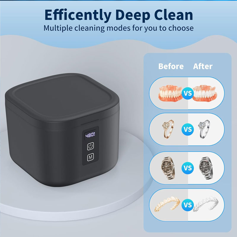 Car Outdoor 12V Electric 48kHz Household UV Jewelry Denture Household Ultrasonic Cleaner