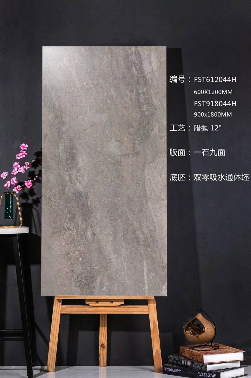 Керамогранит Rustic Tile 600x1200 мм, матовый, угольный