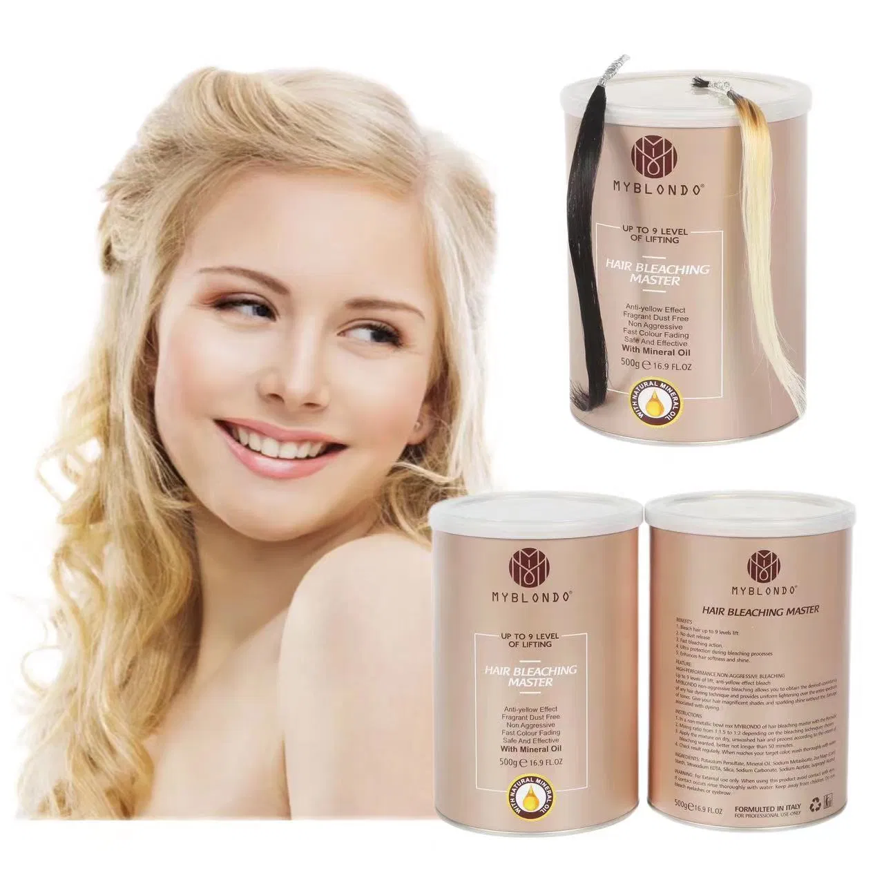 Free Sample Hair Bleach Dye Powder up to 9/10/11 Level Lightening