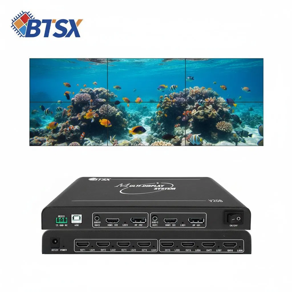8K Video Wall Video Wall Calibration Solution Video Wall Resolution 15360*1200@60Hz