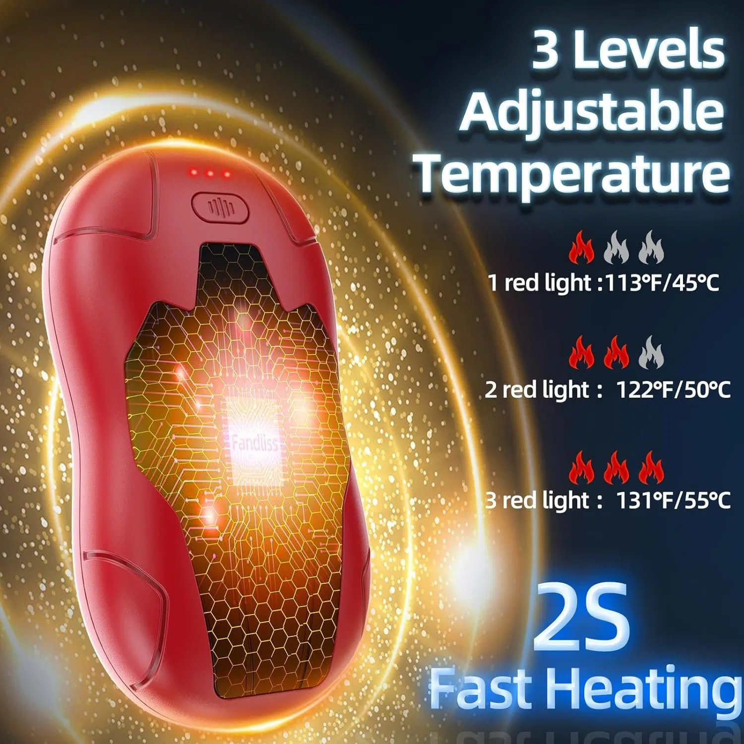 2025 Thanksgiving Christmas Gift Electric Handwarmer USB Rechargeable Mini Hand Warmer