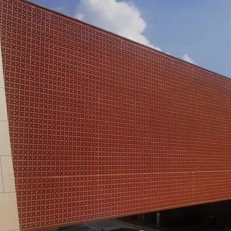 Machine Hollow Factory to Complete Exterior Wall Clay Red Brick