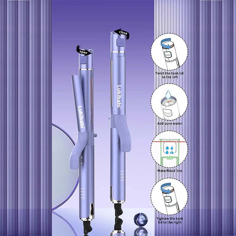 Ultra-Fast Heating Titanium Hair Straightener for Effortless Styling