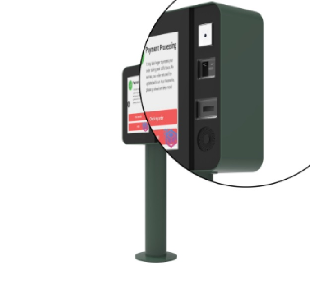 Self Service Checkout Payment Display Kiosk with Qr Code Scan in Parking Lots/Canteen/Bank/Restaurant Self Service Kiosk