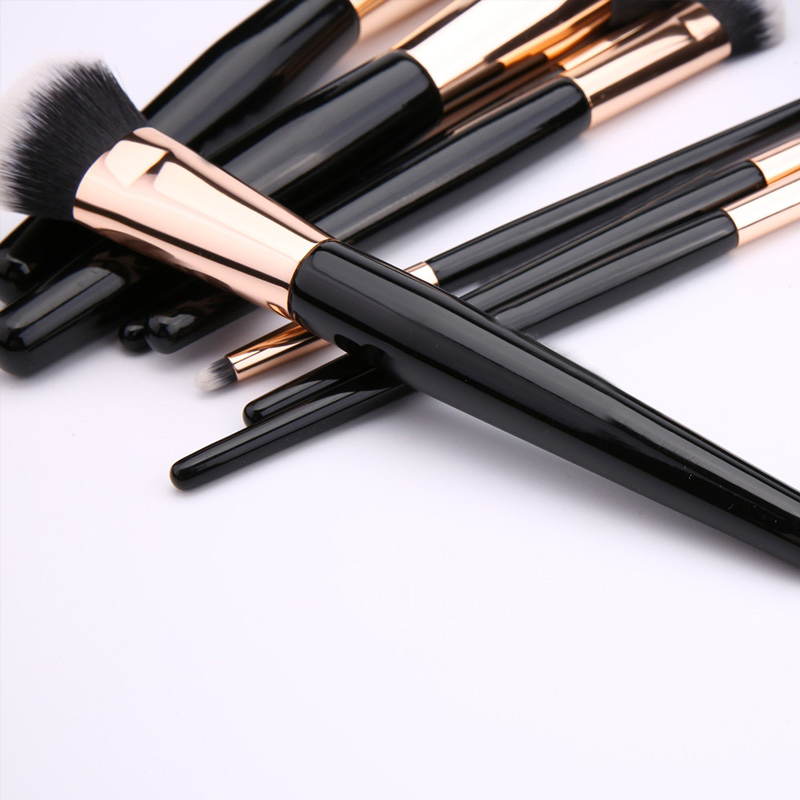 8PCS Makeup Brushes Black Set Professional Cosmetic Powder Eye Shadow Foundation Blush Lip Eyebrow Make up Brush Beauty Tool