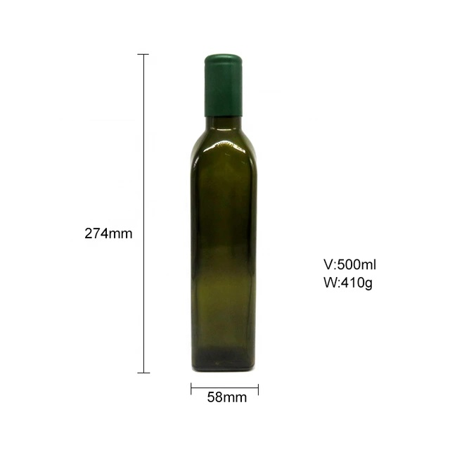 250ml Amber Olive Oil Bottle Glass with Screw Caps for Cooking Oils