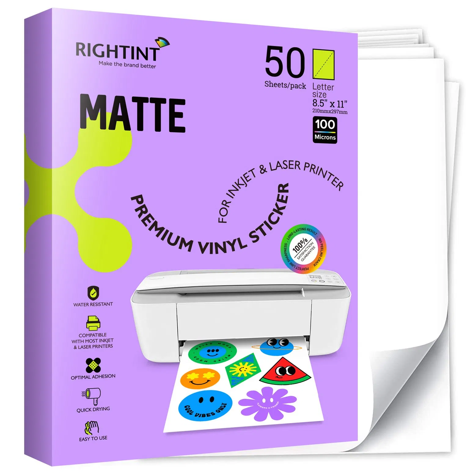 Waterproof synthetic paper self adhesive label sticker for packaging cartons