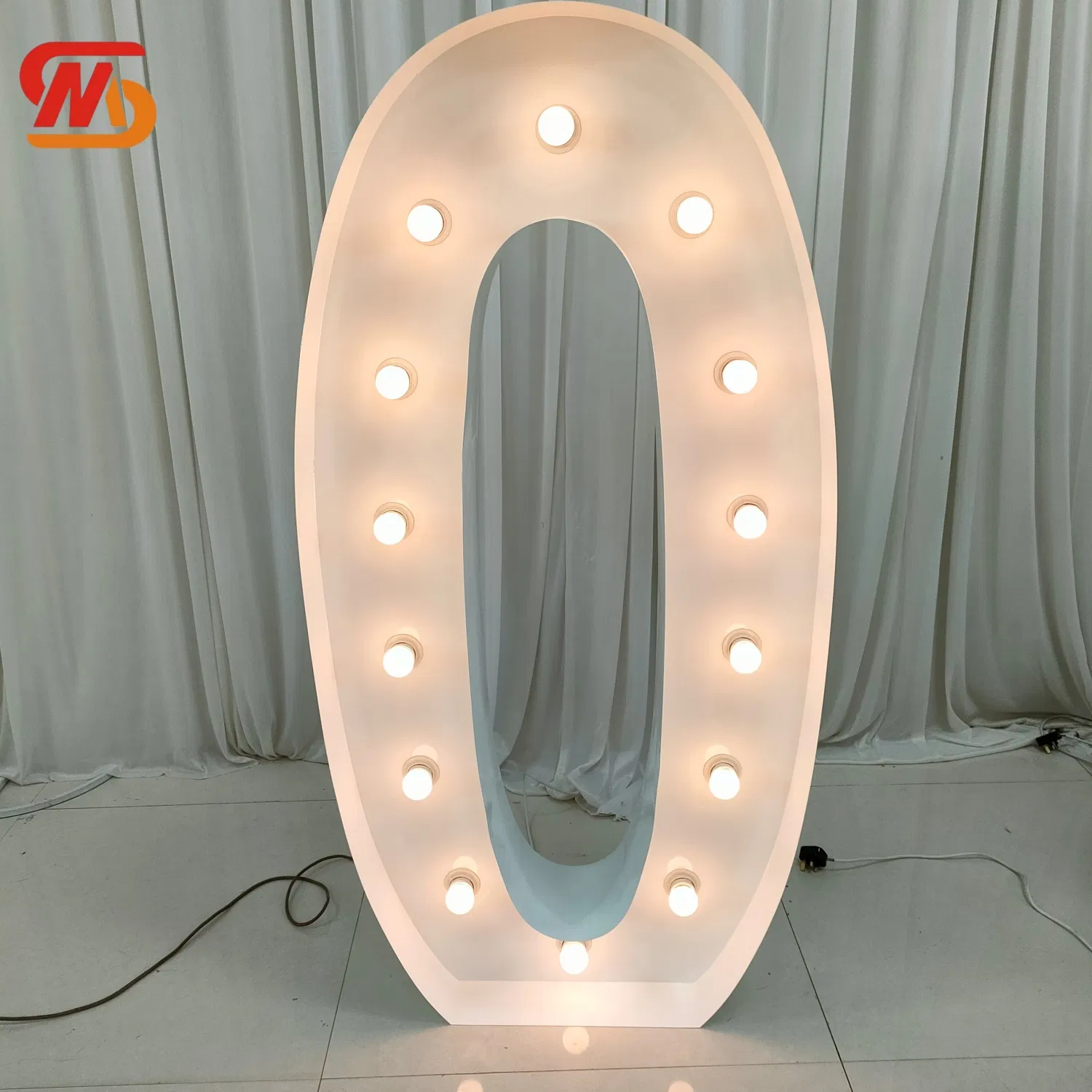 Smooth Custom LED Neon Marquee Numbers Letter 3D Stand Light Backdrop for Wedding Party