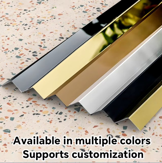 L-Shape Corner Steel Metal Stainless Steel Corner Guard Trim/Strip/Profile/Patti for Skirting Line