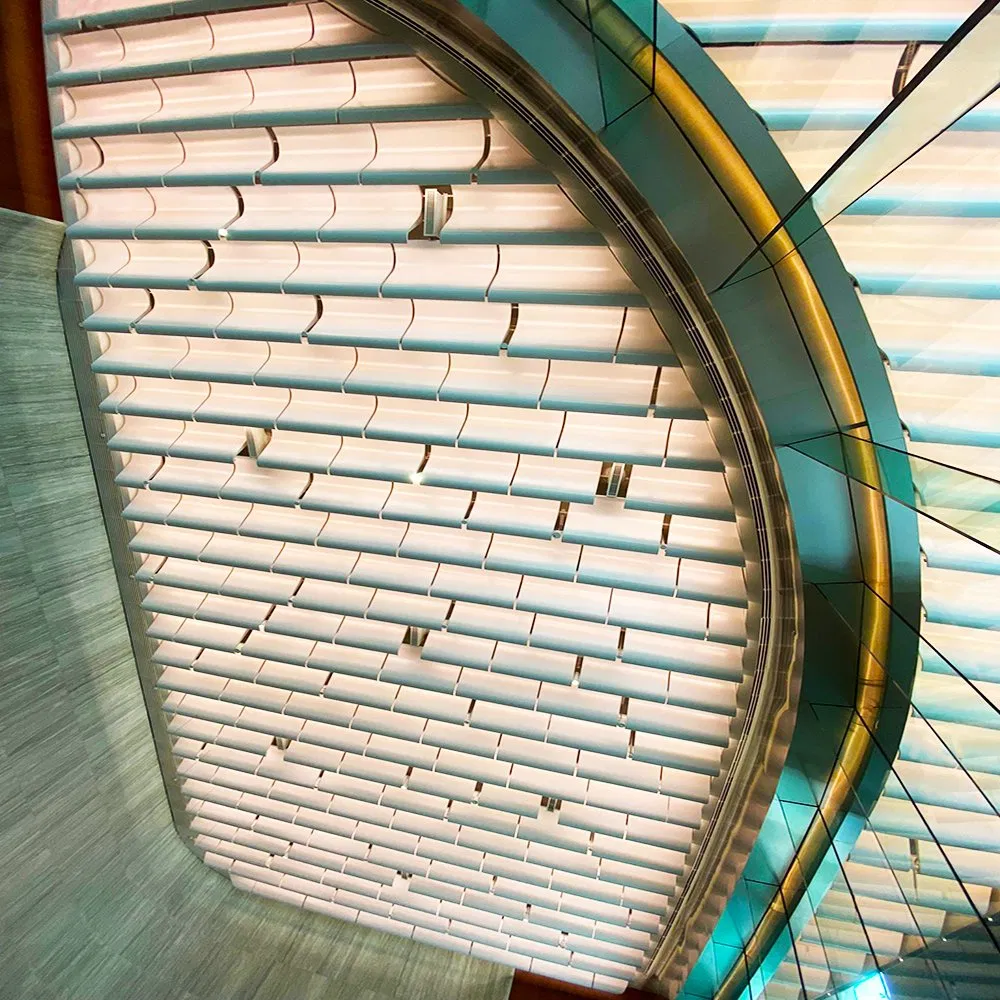 Fashionable Construction Decoration Horizontal Aluminum Louver for Commercial Building