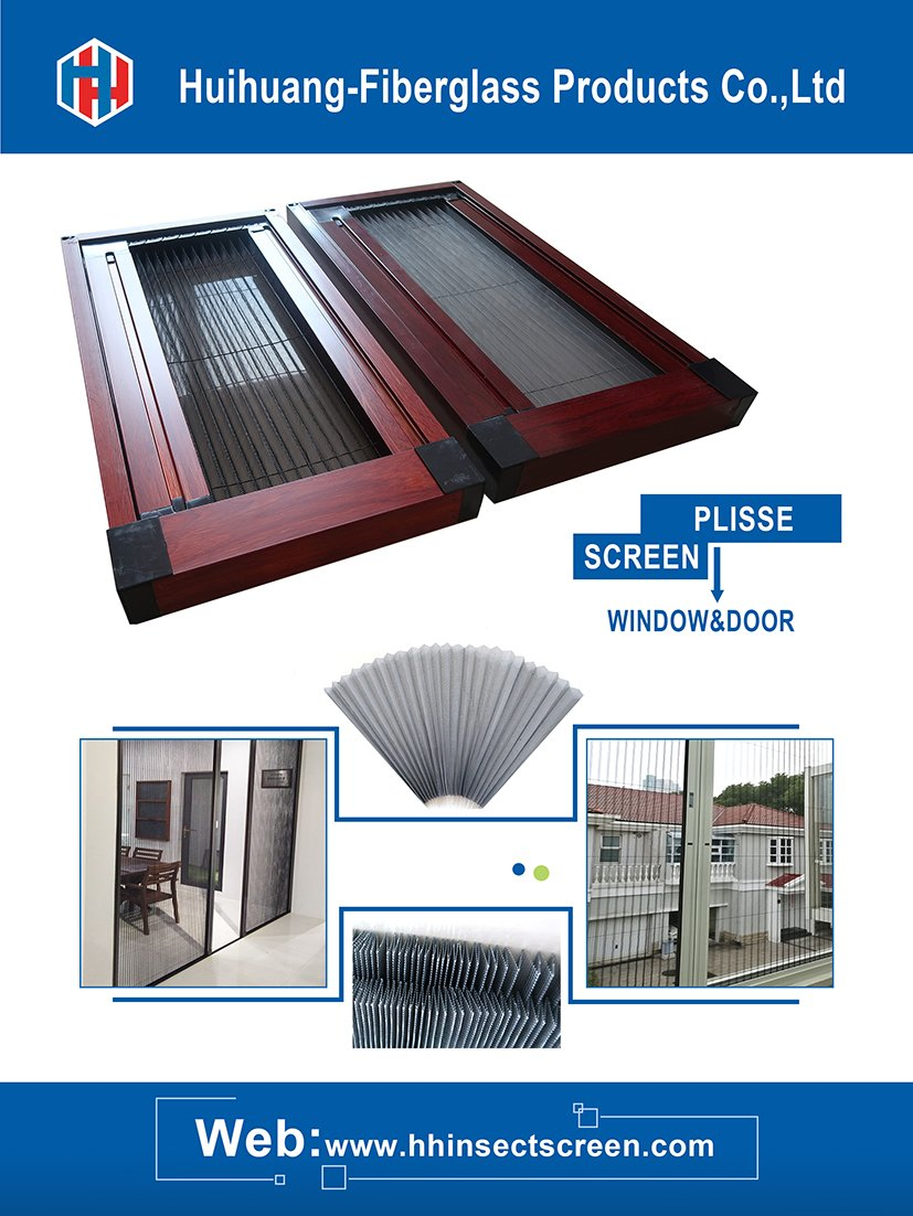 Plisse Mesh Mosquito Net Folding Insect Screen Pleated Screens for Door and Window