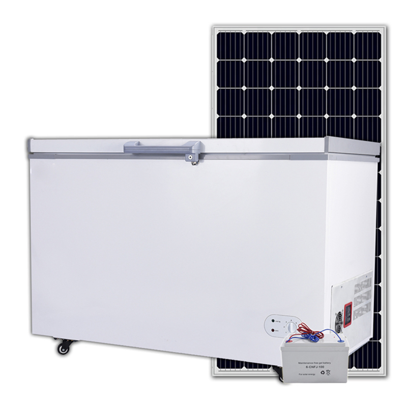 408 Liters Single Door DC Chest Deep Freezer with 110mm Foaming Insulation