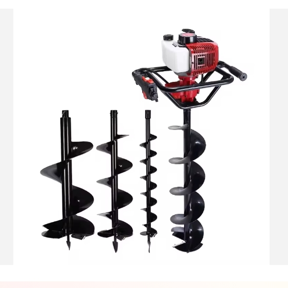 Two Stroke 52cc 1400W 48.97FT-Lb Max Torque High Quality Ea52 Garden Spades Hoe Digger Drill