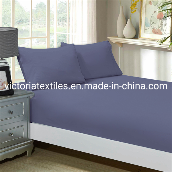 Deep Pocket Fitted Bed Sheet with Pillowcases, 20+ Colors