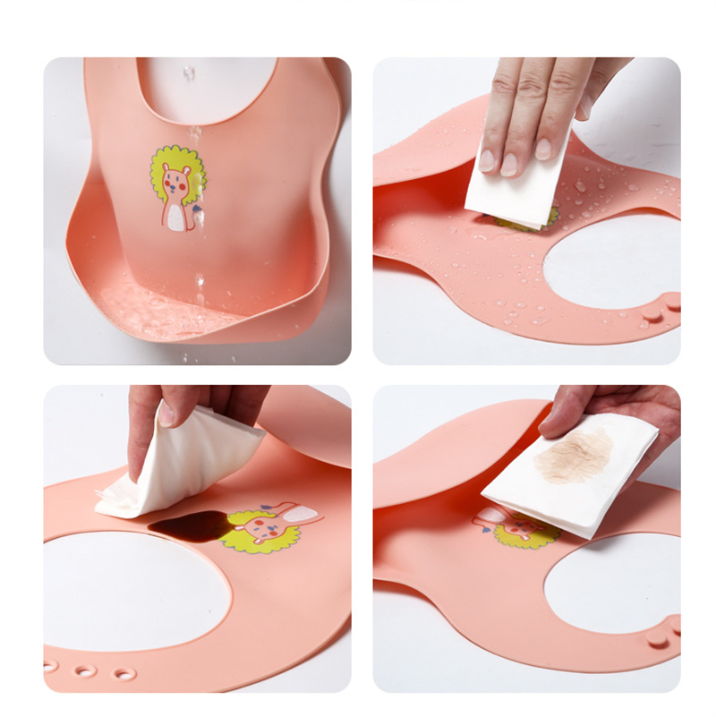 Waterproof Food Grade BPA Free Custom Newborn Infant Weaning Kid Girl Boy Drool Silicone Baby Bibs