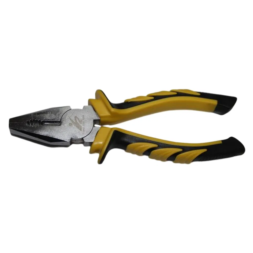 Hautine Combination Pliers with 2 Color Handle, Head Polished