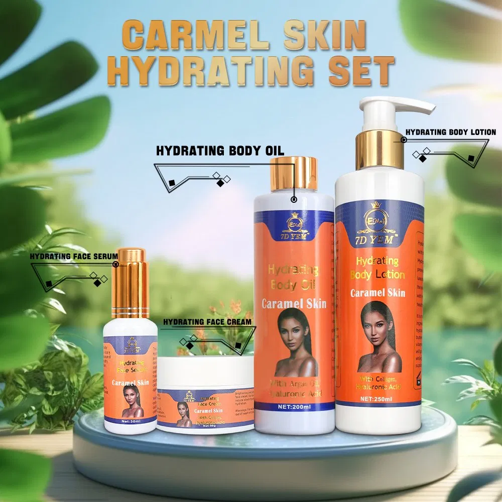 Hot Sale High Quality Female Whitening Moisturizing Skincare Set Pure Natural Glutathione Refresh Anti Acne Smooth Firming Skin Sets for Caramel Skin