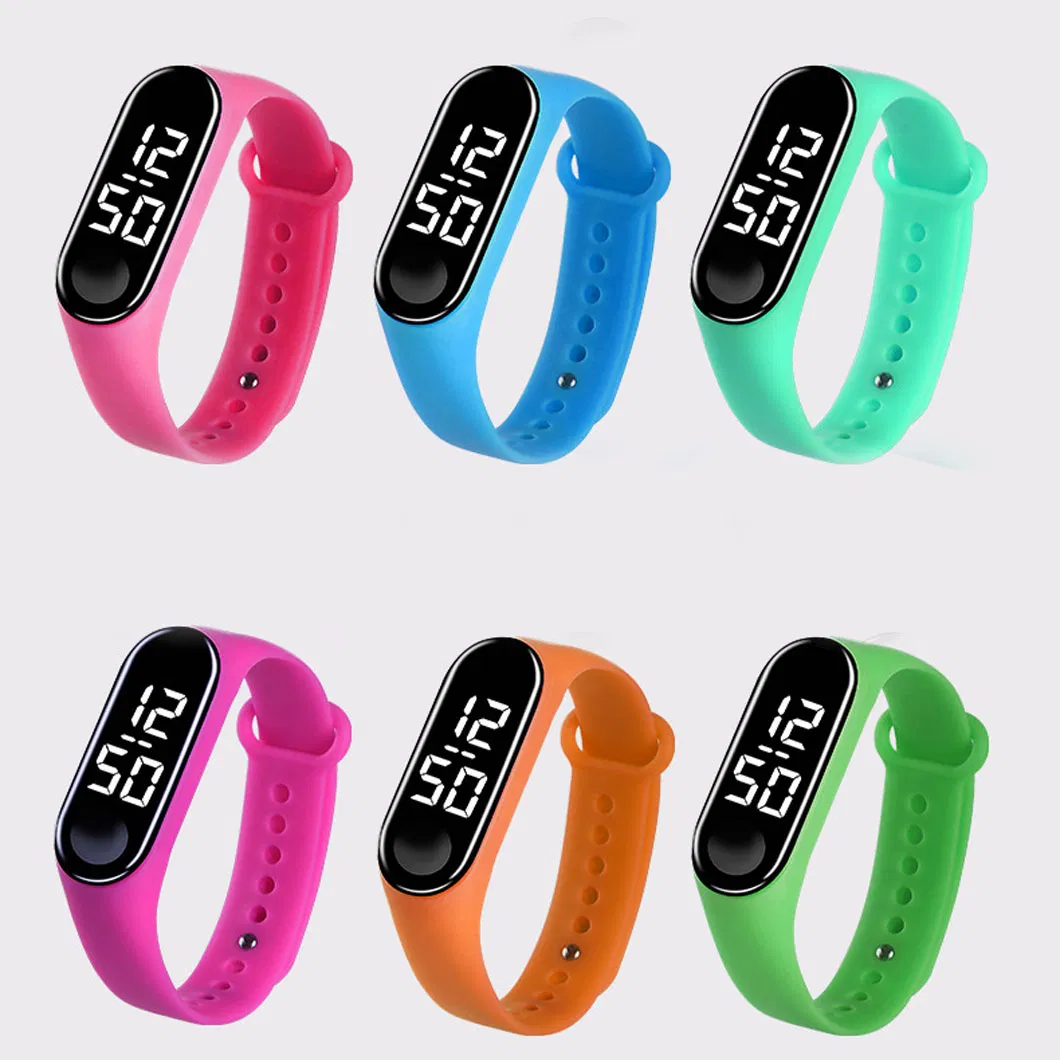 R1267 Fashion Sport Casual LED Digital Watch with Silicone Wrist Band