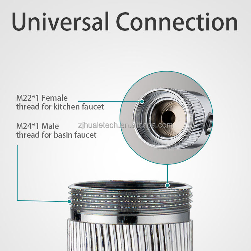 3u Rotating Faucet Extender Swivel Faucet Extender Aerator for Kitchen and Basin Faucet