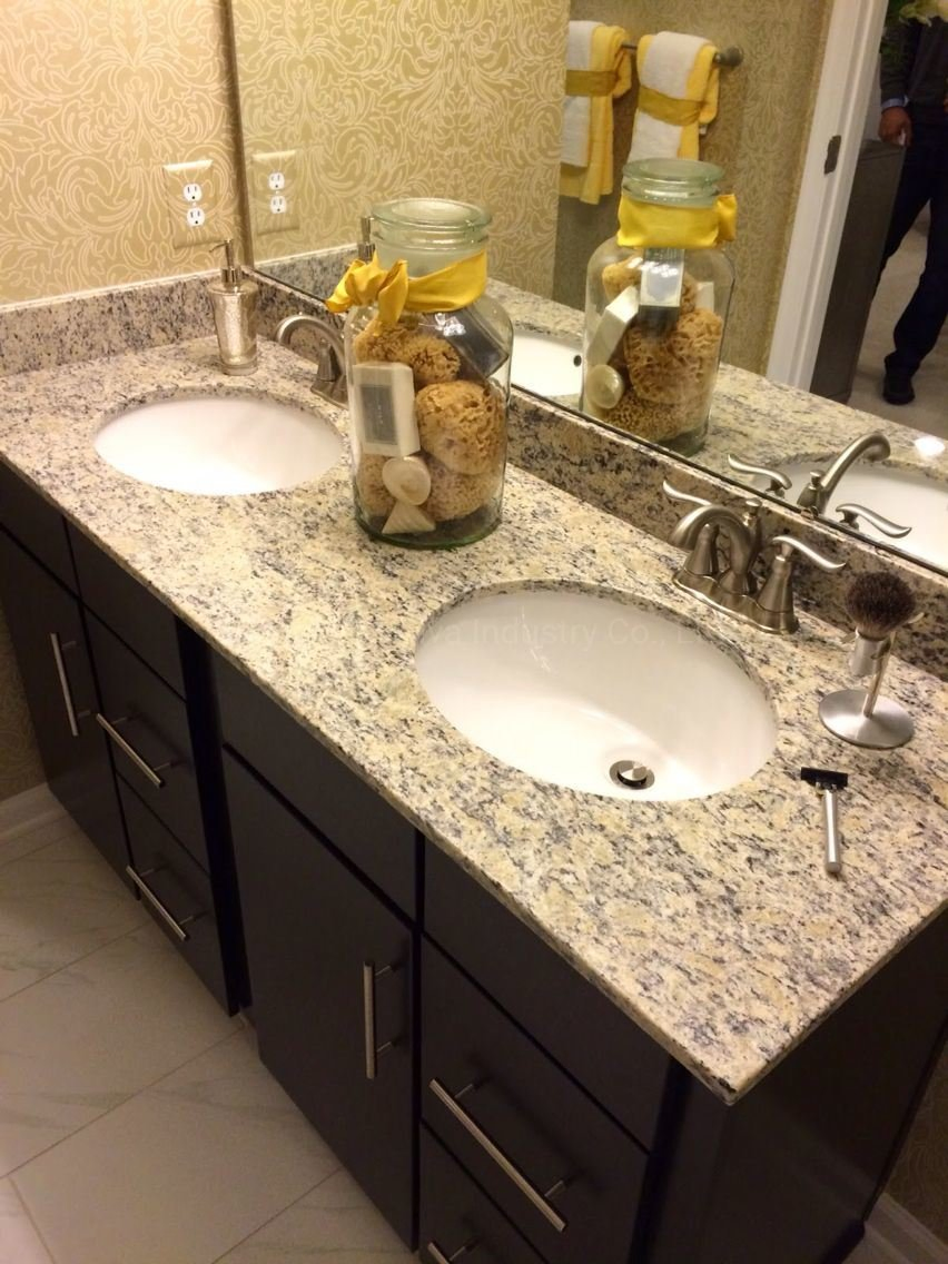Santa Cecilia Granite/Stone Countertop Wholesale Kitchen Furniture Bathroom Bullnose Vanity/Top