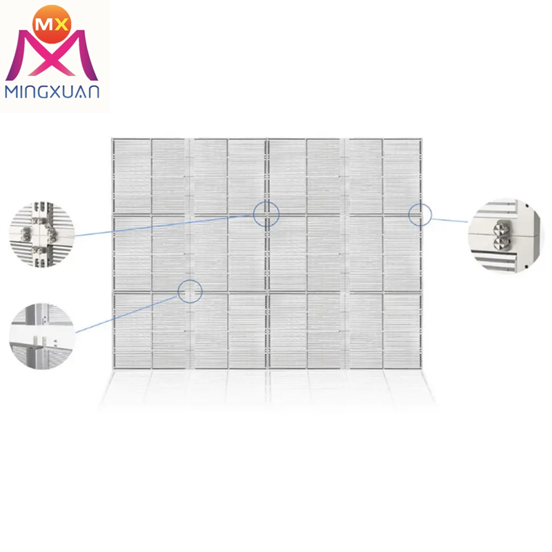 LED Outdoor Grill Screen Full Color P3.91-7.82 Display Transparent Wall Screen Display