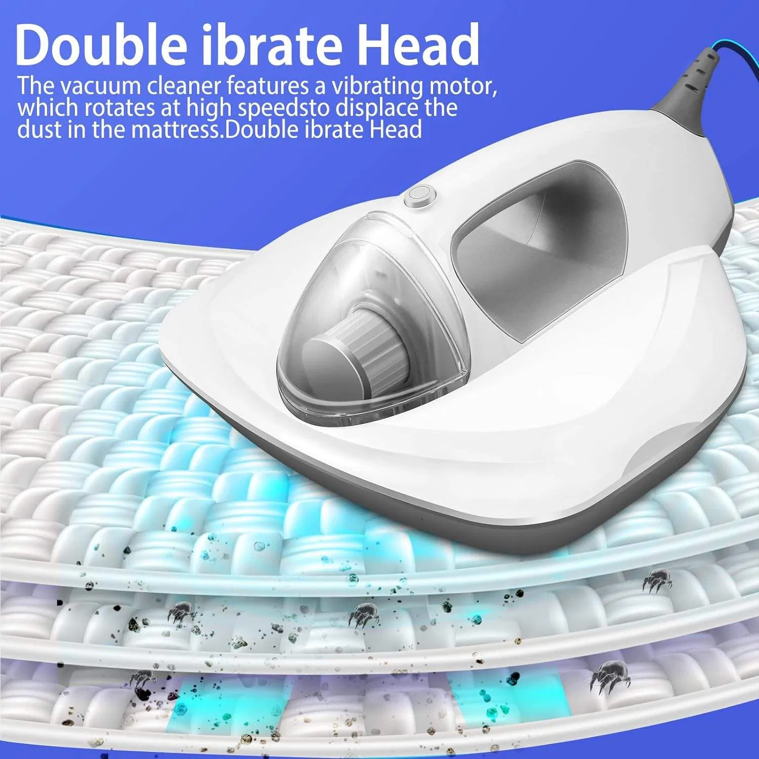 Vacuum Mite Remover Handheld Vacuum Cleaner with UV Light 12ooopa 110-240V