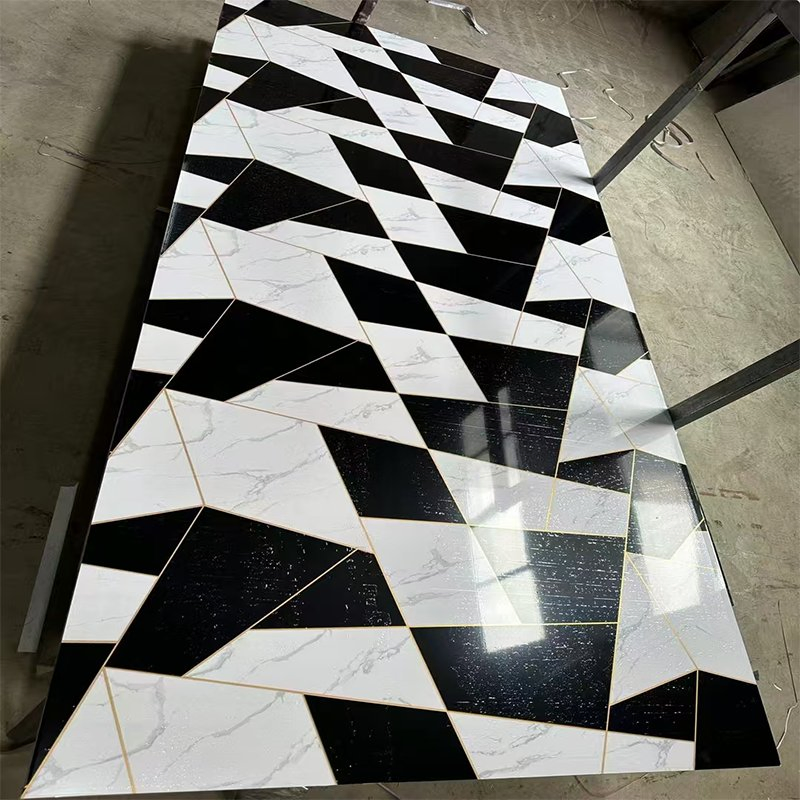 1220*2400*3mm Factory Price High Gloss Marble Alternative UV Marble Sheet