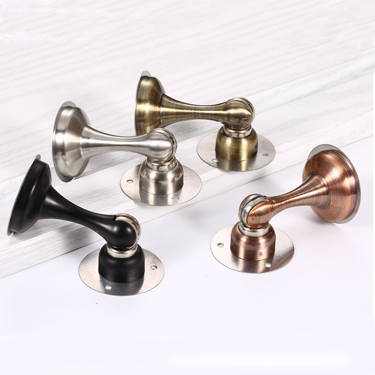 Stainless Steel Magnetic Door Stopper Sticker Hidden Door Holders