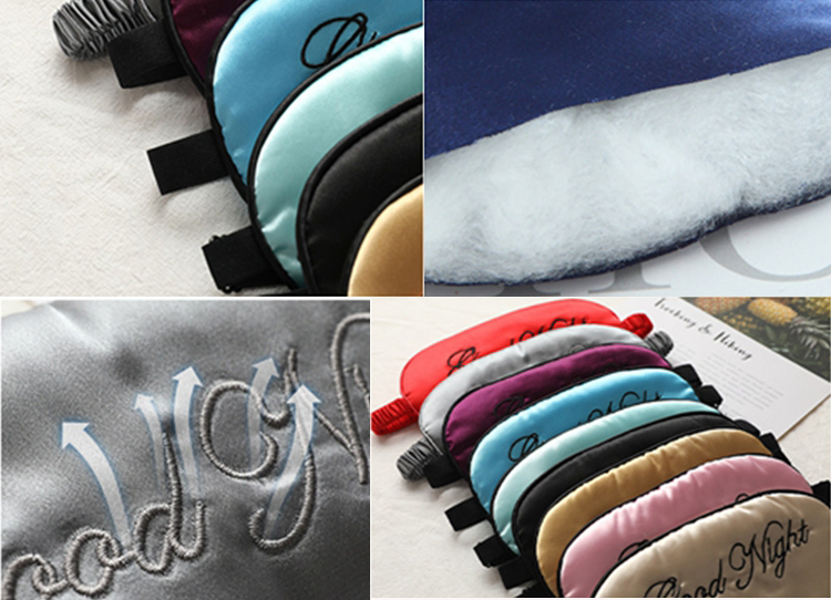 Cute Imitation Mulberry Silk Eye Mask Travel Sleep Eye Mask Sleep