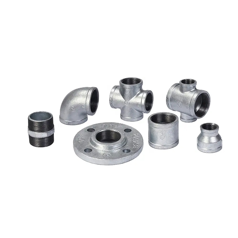Galvanized Malleable Iron Pipe Fitting Cross