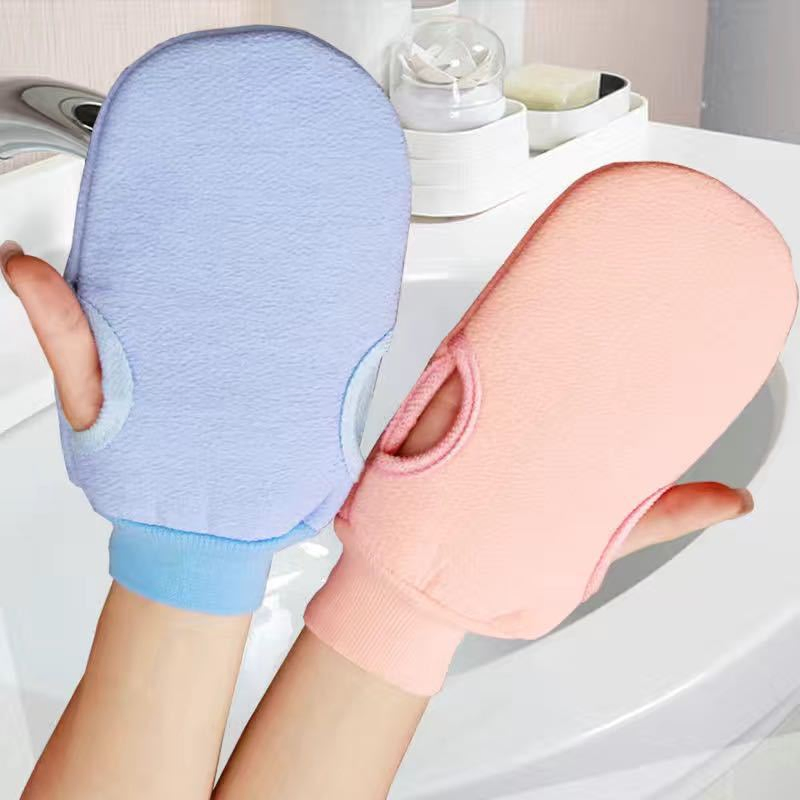 Solid Color Cute Scrub Bath Gloves Men's and Women's Bath Towel