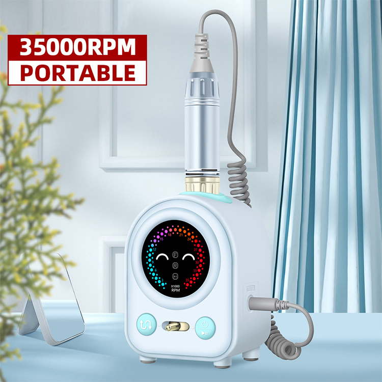 Portable Electric Nail Drill Efile Acrylic, Manicure Polishing Tools with 4PCS Bits