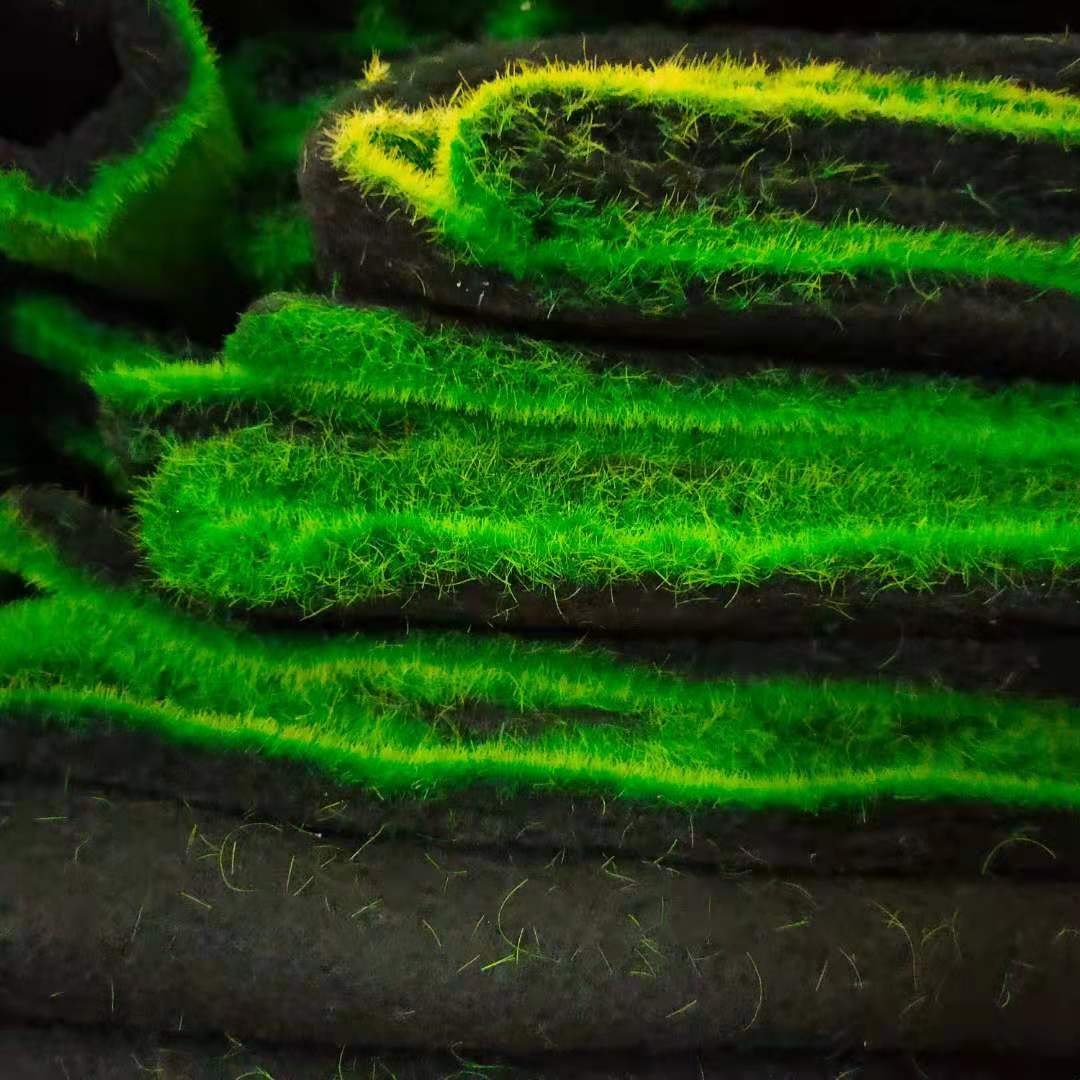 Мох искусственный квадратный 1x1 м зеленый