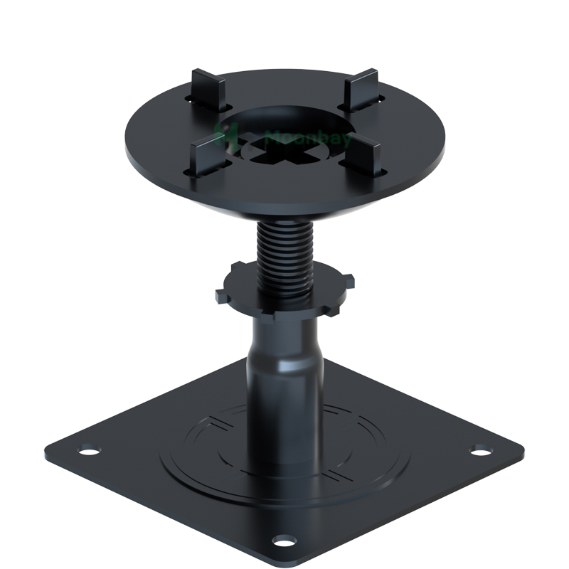 Non-Combustible Self-Leveling Paving Tile Steel Pedestal for Construction of Decked Areas