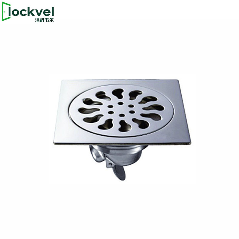 European Stainless Steel Bathroom Anti-Odor Square Floor Drain
