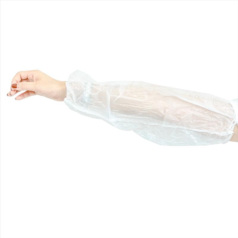 Waterproof Disposable Plastic LDPE Oversleeves with Elastic for Catering Industry