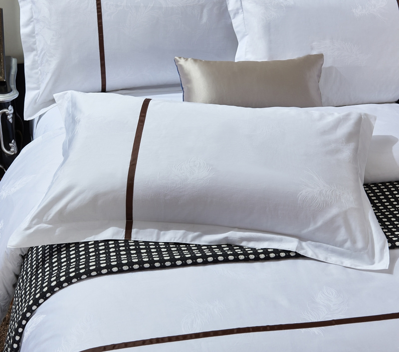 The Finest Hotel Pillow Case for Wholesale Jacqaurd Hotel Pillow Case