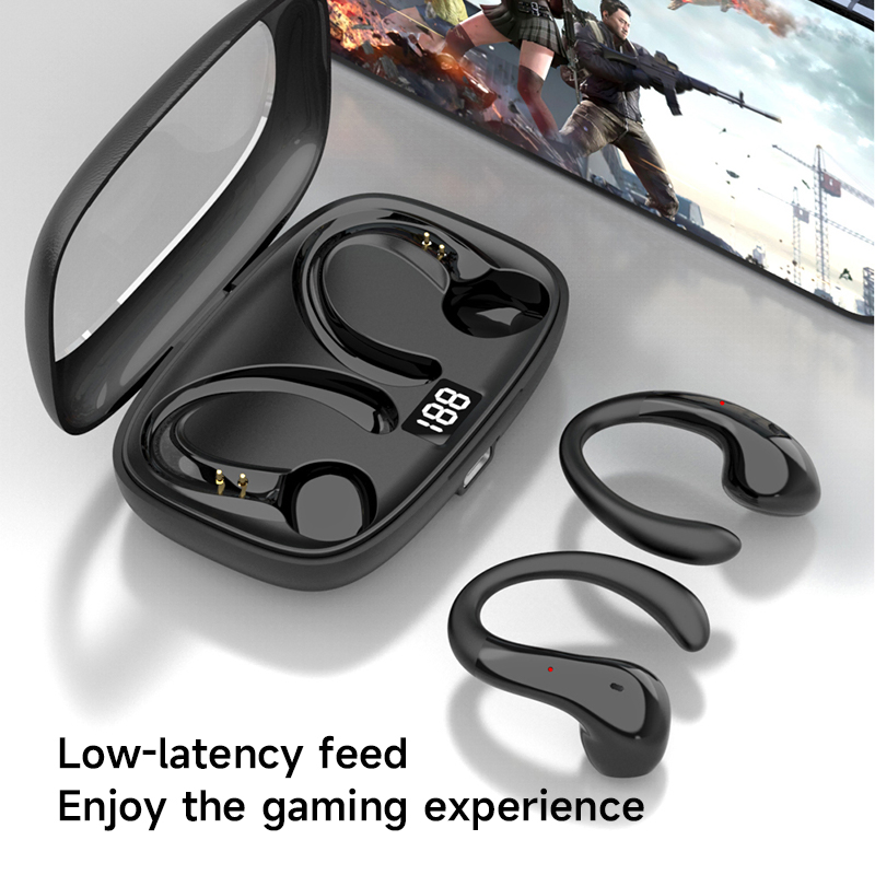 Sport Headphones Wireless Earphones Waterproof Open Ear Earbuds with Earhook