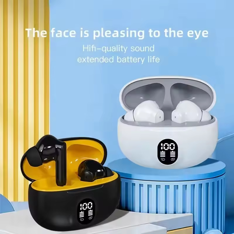 Factory Wholesale Tws Wireless Headphones LED Power Earphones Digital Display Headset Stereo Sound Bluetooth-Compatible 5.3 for Xiaomi