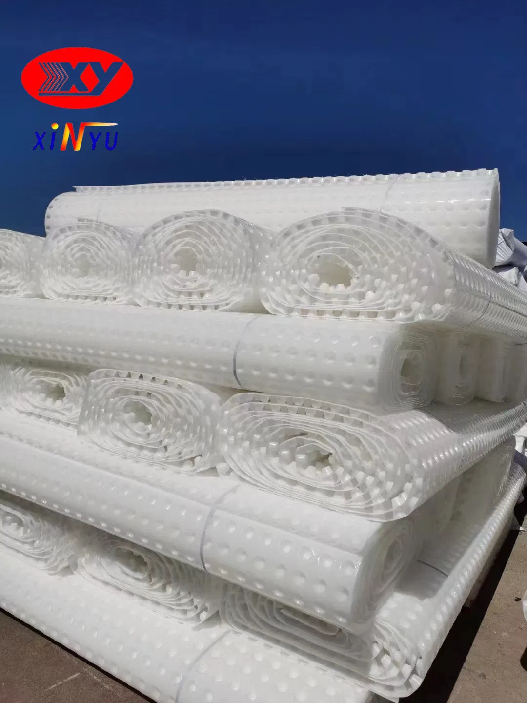 Manufacturers Drainage Board Wholesale PE Plastic Drain Board Water Storage Siphon System Building Garage Garden Auspicious Drainage Board