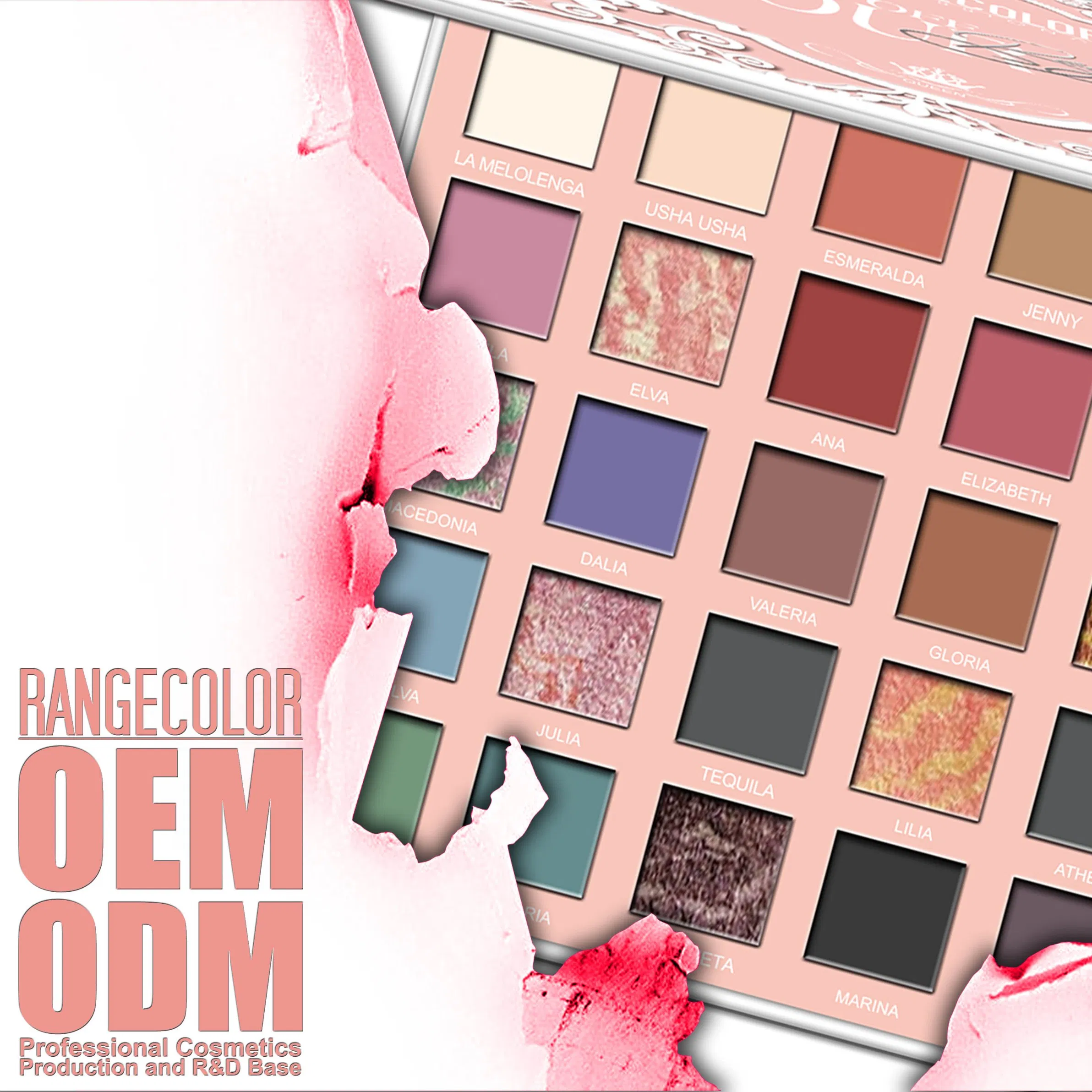 High Pigmented Eyeshadow Palette, Marble Eyeshadow, Full Makeup Eyeshadow Kit