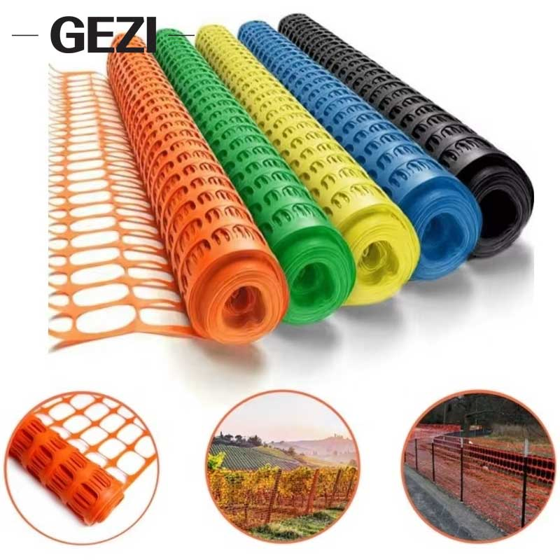 HDPE UV Protected Excavation Guardrail Bridge Traffic Road Construction Site Portable Temporary Orange Safety Warning Barrier Fence Mesh Net with Eyelets